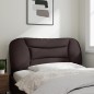 vidaXL Cabecero de cama acolchado tela marrón oscuro 100 cm