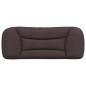 vidaXL Cabecero de cama acolchado tela marrón oscuro 100 cm
