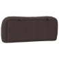 vidaXL Cabecero de cama acolchado tela marrón oscuro 100 cm