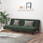 vidaXL Sofá cama de 2 plazas terciopelo verde oscuro vidaXL Sofá cama de 2 plazas terciopelo verde oscuro