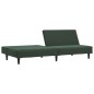 vidaXL Sofá cama de 2 plazas terciopelo verde oscuro vidaXL Sofá cama de 2 plazas terciopelo verde oscuro