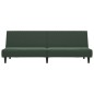 vidaXL Sofá cama de 2 plazas terciopelo verde oscuro vidaXL Sofá cama de 2 plazas terciopelo verde oscuro