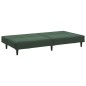 vidaXL Sofá cama de 2 plazas terciopelo verde oscuro vidaXL Sofá cama de 2 plazas terciopelo verde oscuro