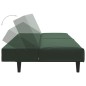 vidaXL Sofá cama de 2 plazas terciopelo verde oscuro vidaXL Sofá cama de 2 plazas terciopelo verde oscuro