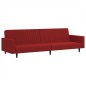 vidaXL Sofá cama de 2 plazas terciopelo color vino tinto vidaXL Sofá cama de 2 plazas terciopelo color vino tinto