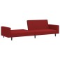 vidaXL Sofá cama de 2 plazas terciopelo color vino tinto vidaXL Sofá cama de 2 plazas terciopelo color vino tinto