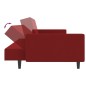 vidaXL Sofá cama de 2 plazas terciopelo color vino tinto vidaXL Sofá cama de 2 plazas terciopelo color vino tinto