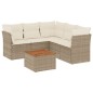 vidaXL Juego de sofás jardín con cojines 6 pzas ratán sintético beige vidaXL Juego de sofás jardín con cojines 6 pzas ratán sintético beige