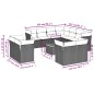 vidaXL Set de sofás de jardín 12 pzas y cojines ratán sintético marrón vidaXL Set de sofás de jardín 12 pzas y cojines ratán sintético marrón