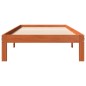vidaXL Estructura de cama madera maciza pino marrón cera 100x200 cm vidaXL Estructura de cama madera maciza pino marrón cera 100x200 cm