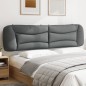 vidaXL Cabecero de cama acolchado tela gris claro 200 cm vidaXL Cabecero de cama acolchado tela gris claro 200 cm