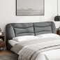 vidaXL Cabecero de cama acolchado tela gris claro 200 cm vidaXL Cabecero de cama acolchado tela gris claro 200 cm