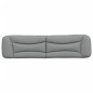 vidaXL Cabecero de cama acolchado tela gris claro 200 cm vidaXL Cabecero de cama acolchado tela gris claro 200 cm