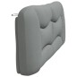 vidaXL Cabecero de cama acolchado tela gris claro 200 cm vidaXL Cabecero de cama acolchado tela gris claro 200 cm