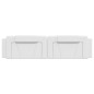 vidaXL Cabecero de cama acolchado cuero sintético blanco 200 cm vidaXL Cabecero de cama acolchado cuero sintético blanco 200 cm