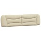 vidaXL Cabecero de cama acolchado tela crema 200 cm vidaXL Cabecero de cama acolchado tela crema 200 cm