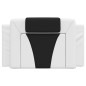 vidaXL Cabecero de cama acolchado cuero sintético blanco y negro 80 cm vidaXL Cabecero de cama acolchado cuero sintético blanco y negro 80 cm