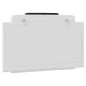 vidaXL Cabecero de cama acolchado cuero sintético blanco y negro 80 cm vidaXL Cabecero de cama acolchado cuero sintético blanco y negro 80 cm