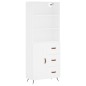 vidaXL Aparador alto madera contrachapada blanco 69,5x34x180 cm vidaXL Aparador alto madera contrachapada blanco 69,5x34x180 cm