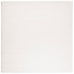 vidaXL Alfombra de pelo largo moderna crema 120x120 cm