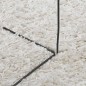 vidaXL Alfombra de pelo largo moderna crema 120x120 cm vidaXL Alfombra de pelo largo moderna crema 120x120 cm