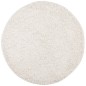 vidaXL Alfombra de pelo largo moderna crema Ø 100 cm vidaXL Alfombra de pelo largo moderna crema Ø 100 cm