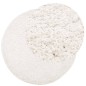 vidaXL Alfombra de pelo largo moderna crema Ø 100 cm vidaXL Alfombra de pelo largo moderna crema Ø 100 cm