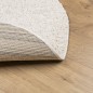 vidaXL Alfombra de pelo largo moderna crema Ø 100 cm vidaXL Alfombra de pelo largo moderna crema Ø 100 cm