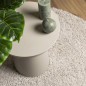 vidaXL Alfombra de pelo largo moderna crema Ø 100 cm vidaXL Alfombra de pelo largo moderna crema Ø 100 cm