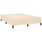 vidaXL Cama box spring con colchón tela color crema 140x200 cm vidaXL Cama box spring con colchón tela color crema 140x200 cm