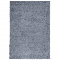 vidaXL Alfombra de pelo largo moderna azul 120x170 cm