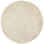 vidaXL Alfombra de pelo largo moderna dorado Ø 200 cm
