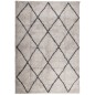 vidaXL Alfombra de pelo largo moderna beige y antracita 120x170 cm vidaXL Alfombra de pelo largo moderna beige y antracita 120x170 cm