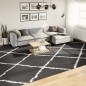 vidaXL Alfombra de pelo largo moderna negro y crema 300x400 cm vidaXL Alfombra de pelo largo moderna negro y crema 300x400 cm