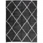 vidaXL Alfombra de pelo largo moderna negro y crema 300x400 cm vidaXL Alfombra de pelo largo moderna negro y crema 300x400 cm