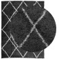 vidaXL Alfombra de pelo largo moderna negro y crema 300x400 cm vidaXL Alfombra de pelo largo moderna negro y crema 300x400 cm