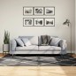 vidaXL Alfombra de pelo largo moderna negro y crema 140x200 cm vidaXL Alfombra de pelo largo moderna negro y crema 140x200 cm