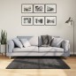 vidaXL Alfombra de pelo largo moderna gris antracita 120x120 cm