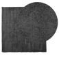 vidaXL Alfombra de pelo largo moderna gris antracita 120x120 cm