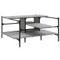vidaXL Mesa de centro madera de ingeniería gris Sonoma 100x100x48,5 cm vidaXL Mesa de centro madera de ingeniería gris Sonoma 100x100x48,5 cm
