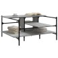vidaXL Mesa de centro madera de ingeniería gris Sonoma 100x100x48,5 cm vidaXL Mesa de centro madera de ingeniería gris Sonoma 100x100x48,5 cm