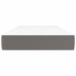 vidaXL Colchón de muelles ensacados cuero sintético gris 120x190x20 cm vidaXL Colchón de muelles ensacados cuero sintético gris 120x190x20 cm