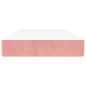 vidaXL Colchón de muelles ensacados terciopelo rosa 120x190x20 cm vidaXL Colchón de muelles ensacados terciopelo rosa 120x190x20 cm
