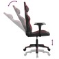 vidaXL Silla gaming de masaje cuero sintético negro y rojo vino tinto vidaXL Silla gaming de masaje cuero sintético negro y rojo vino tinto