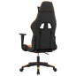 vidaXL Silla gaming de masaje cuero sintético negro y naranja vidaXL Silla gaming de masaje cuero sintético negro y naranja