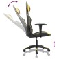 vidaXL Silla gaming de masaje cuero sintético negro y dorado vidaXL Silla gaming de masaje cuero sintético negro y dorado