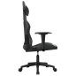 vidaXL Silla gaming con masaje cuero sintético negro vidaXL Silla gaming con masaje cuero sintético negro