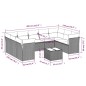 vidaXL Set de sofás de jardín 10 pzas con cojines ratán sintético gris vidaXL Set de sofás de jardín 10 pzas con cojines ratán sintético gris