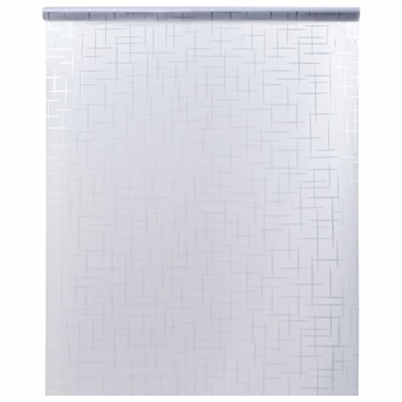 vidaXL Lámina de ventana esmerilada patrón de estrella PVC 60x500 cm