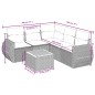 vidaXL Set de muebles de jardín 6 pzas y cojines ratán sintético gris vidaXL Set de muebles de jardín 6 pzas y cojines ratán sintético gris